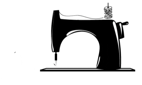 A sewing machine in motion